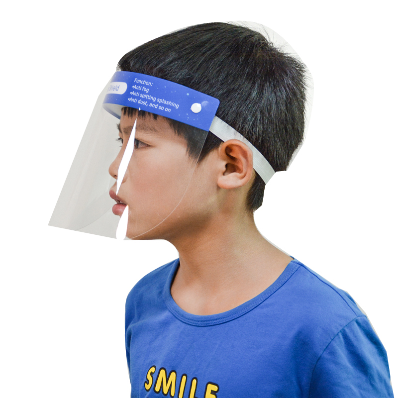 مكافحة الضباب شفافة PPE حماية سلامة الطفل Faceshield Kids Face Shield Guard